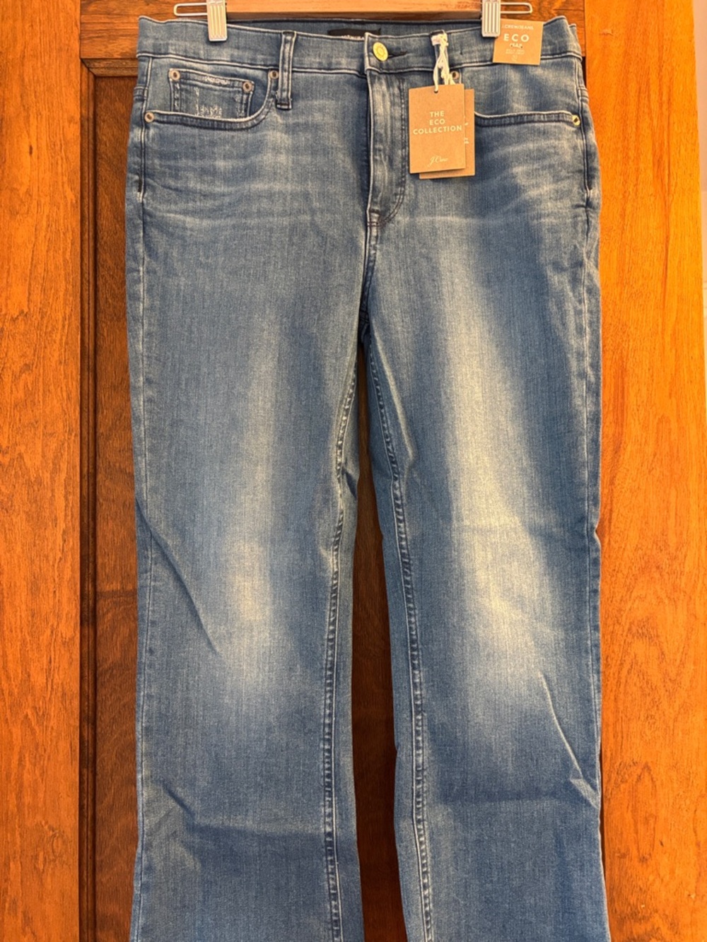 J. Crew Billie Light Blue Flare Crop Jeans